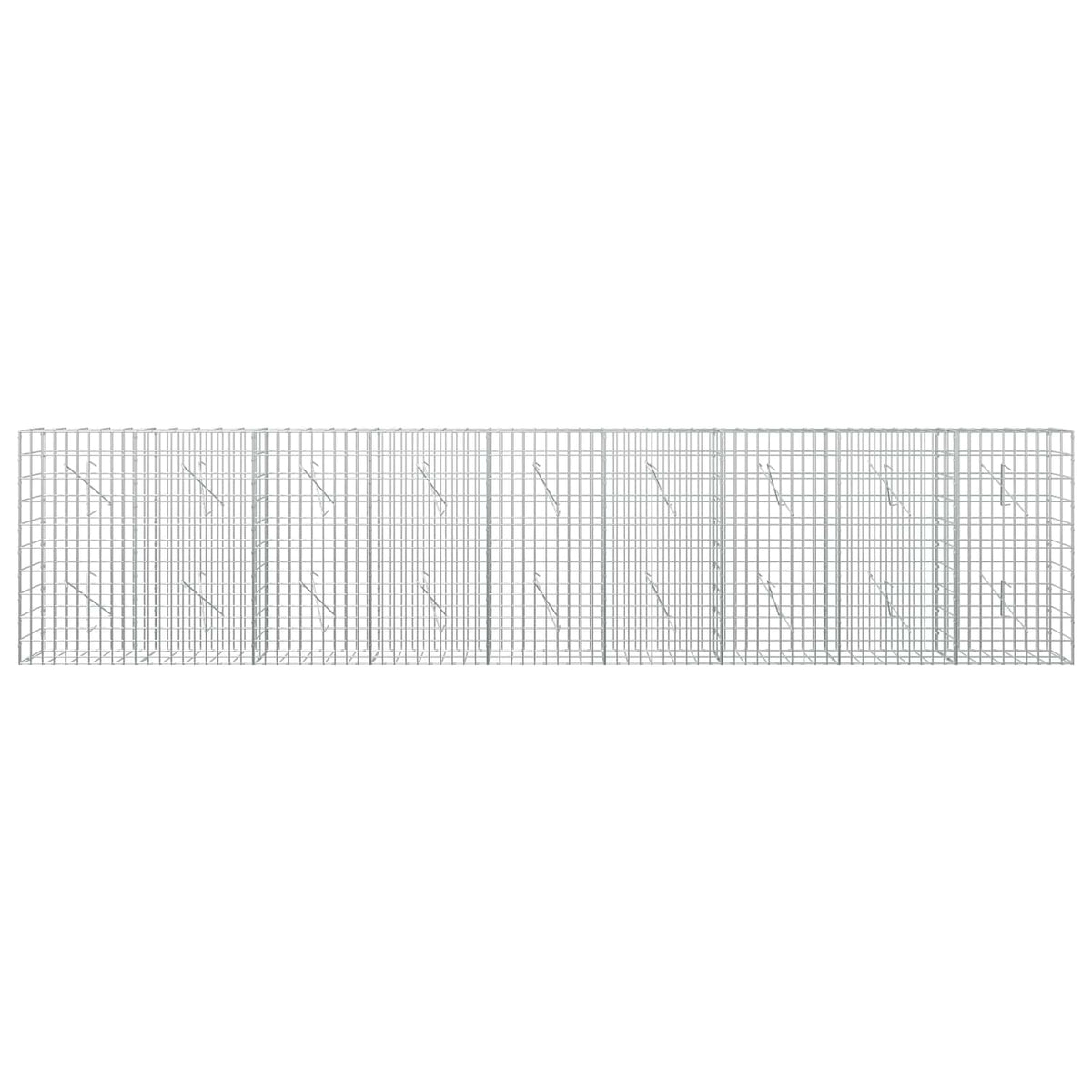 vidaXL Gabion with 5 mm Wire and 5x10 cm Mesh 450x10x100 cm 3