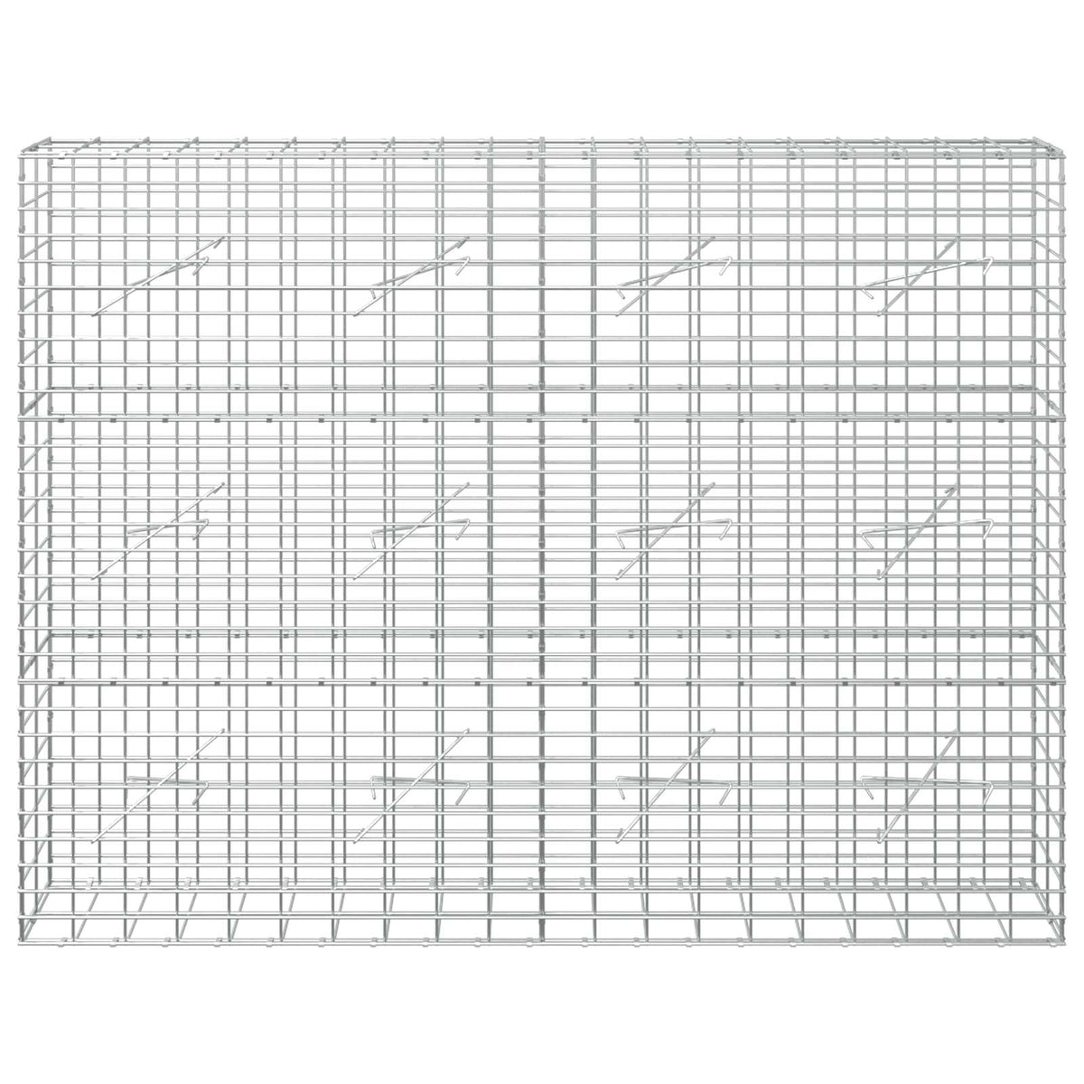 vidaXL Gabion with 5 mm Wire and 5x10 cm Mesh 200x10x150 cm 3