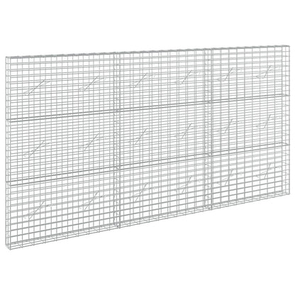 vidaXL Gabion with 5 mm Wire and 5x10 cm Mesh 300x10x150 cm 2
