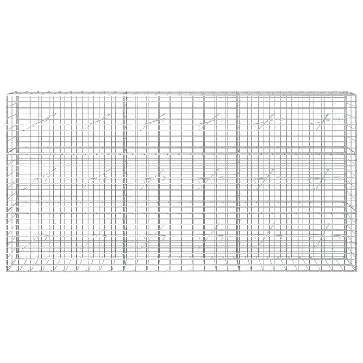 Gabion with 5 mm Wire and 5x10 cm Mesh 50x10x150 cm Height 150 cm Thickness 10 cm 50–1000 cm 300 cm