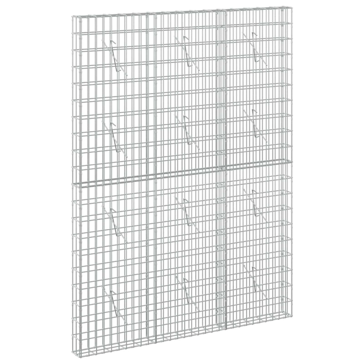 vidaXL Gabion with 5 mm Wire and 5x10 cm Mesh 150x10x200 cm 2