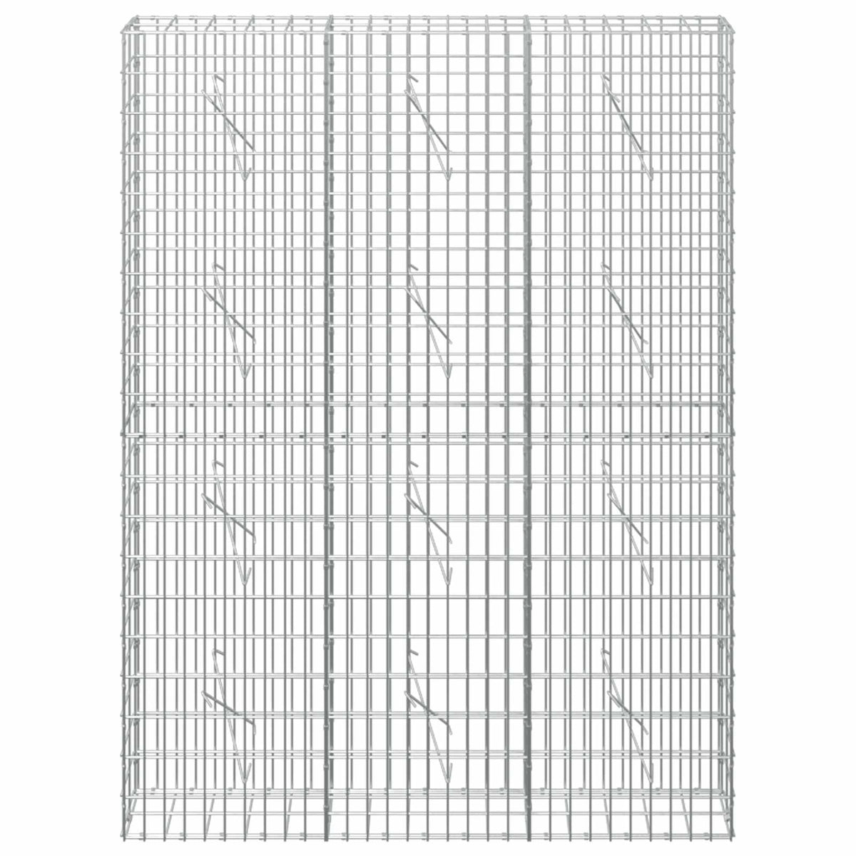 vidaXL Gabion with 5 mm Wire and 5x10 cm Mesh 150x10x200 cm 3