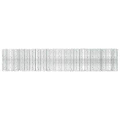 Gabion with 5 mm Wire and 5x10 cm Mesh 1050x10x200 cm 1050 cm
