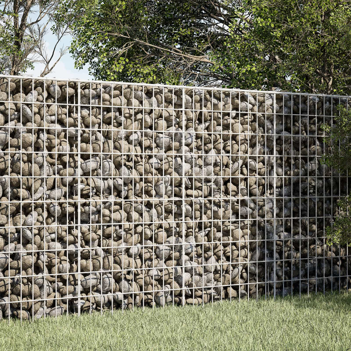 vidaXL Gabion with 5 mm Wire and 5x10 cm Mesh 50x20x100 cm