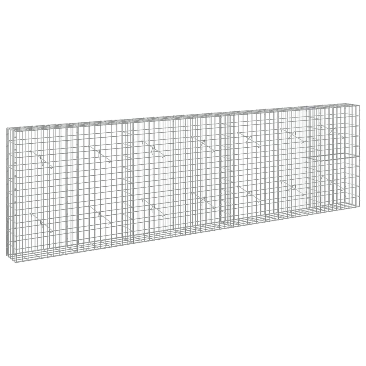 vidaXL Gabion with 5 mm Wire and 5x10 cm Mesh 350x20x100 cm 2