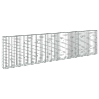 vidaXL Gabion with 5 mm Wire and 5x10 cm Mesh 400x20x100 cm 2