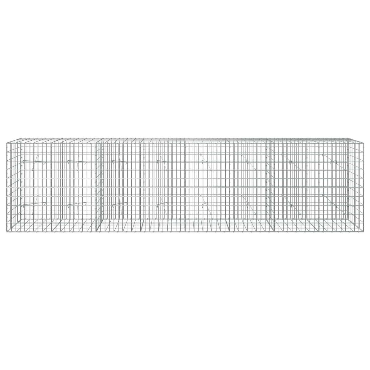 vidaXL Gabion with 5 mm Wire and 5x10 cm Mesh 400x20x100 cm 3