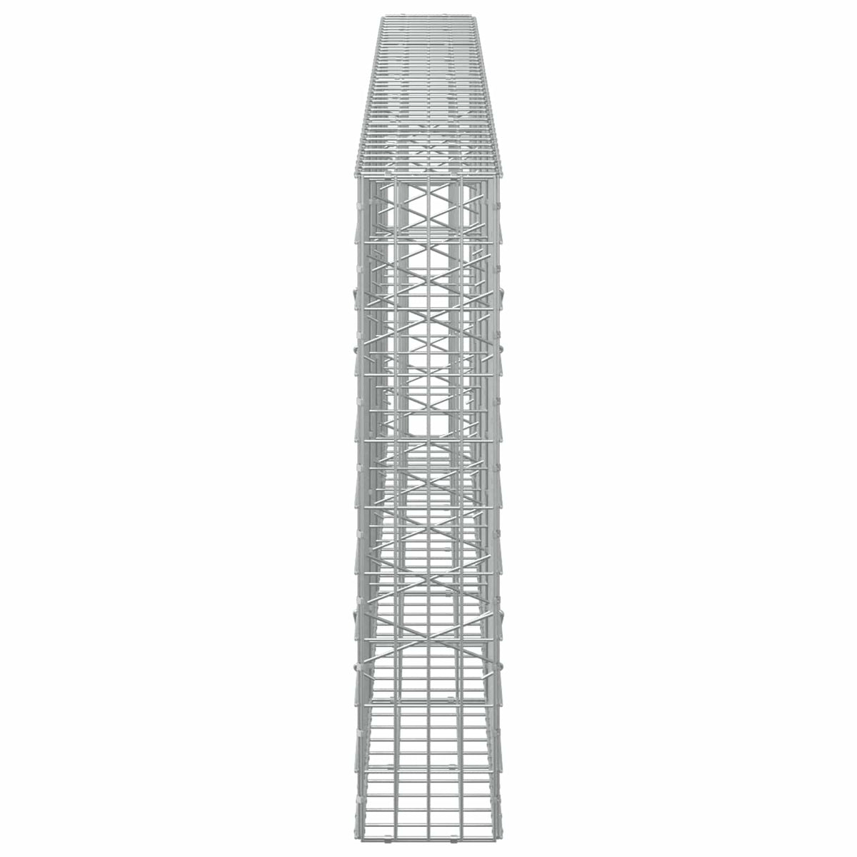 vidaXL Gabion with 5 mm Wire and 5x10 cm Mesh 400x20x100 cm 4