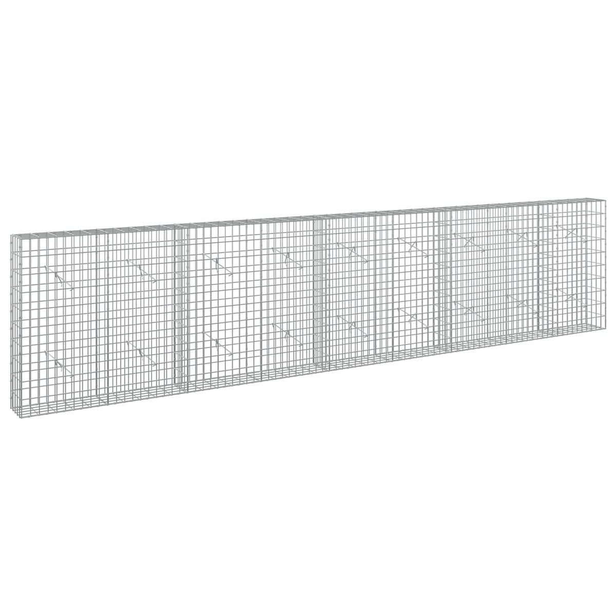 Gabion with 5 mm Wire and 5x10 cm Mesh 50x20x100 cm Height 100 cm Thickness 20 cm 50–1050 cm 450 cm