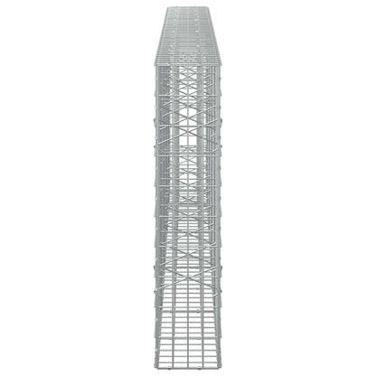 vidaXL Gabion with 5 mm Wire and 5x10 cm Mesh 450x20x100 cm 4