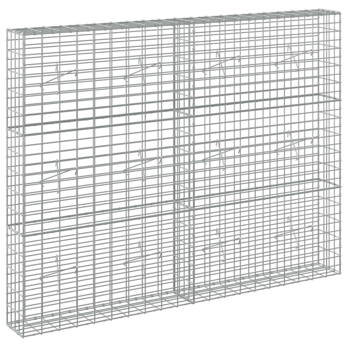 vidaXL Gabion with 5 mm Wire and 5x10 cm Mesh 200x20x150 cm 2