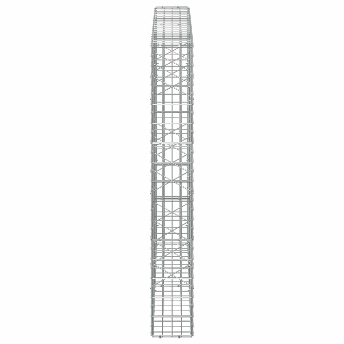 vidaXL Gabion with 5 mm Wire and 5x10 cm Mesh 200x20x150 cm 4