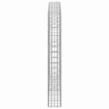 vidaXL Gabion with 5 mm Wire and 5x10 cm Mesh 200x20x150 cm 4