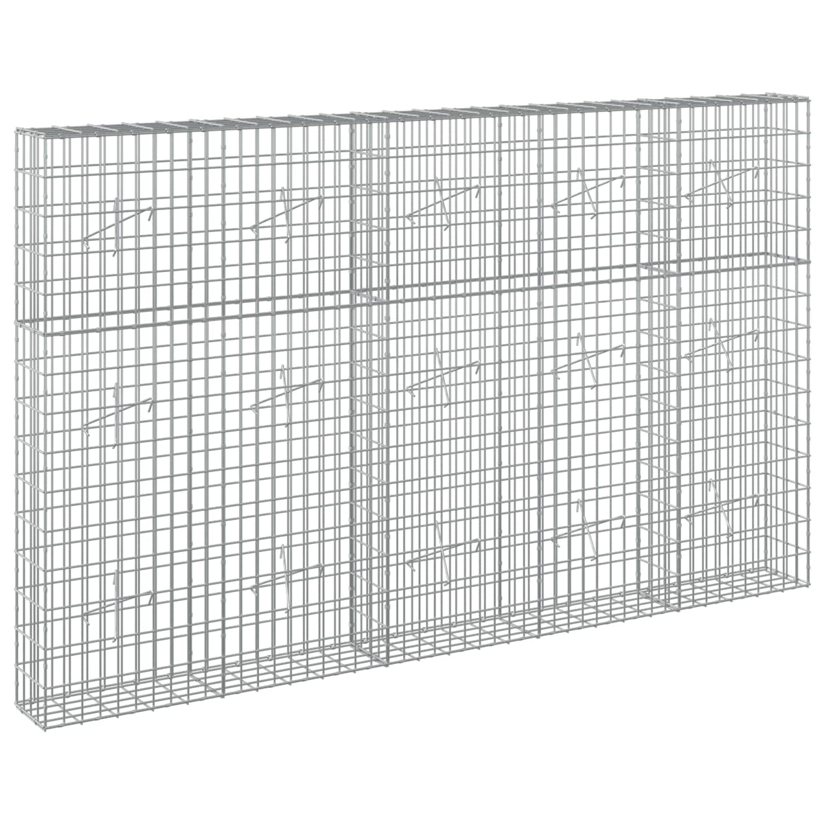 vidaXL Gabion with 5 mm Wire and 5x10 cm Mesh 250x20x150 cm 2