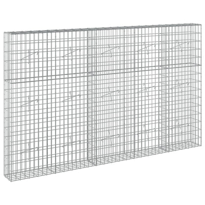 vidaXL Gabion with 5 mm Wire and 5x10 cm Mesh 250x20x150 cm 2