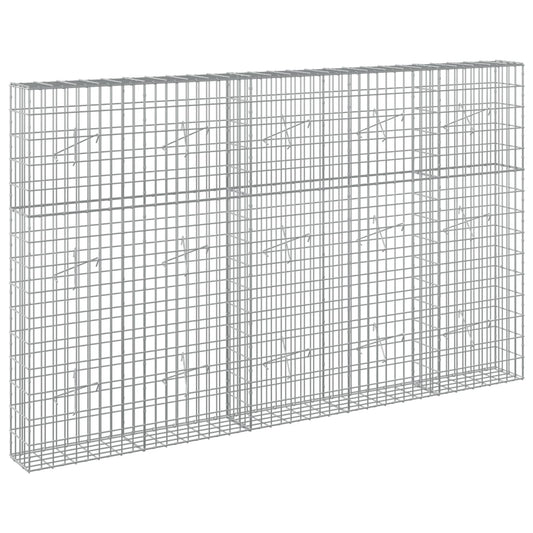 vidaXL Gabion with 5 mm Wire and 5x10 cm Mesh 250x20x150 cm 2