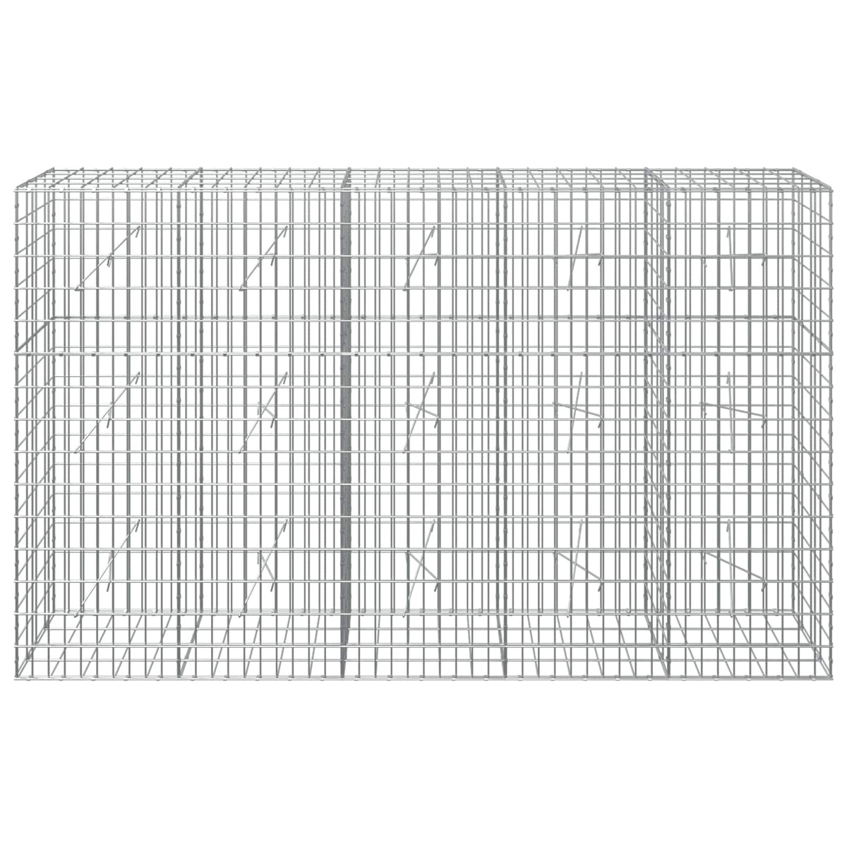 vidaXL Gabion with 5 mm Wire and 5x10 cm Mesh 250x20x150 cm 3