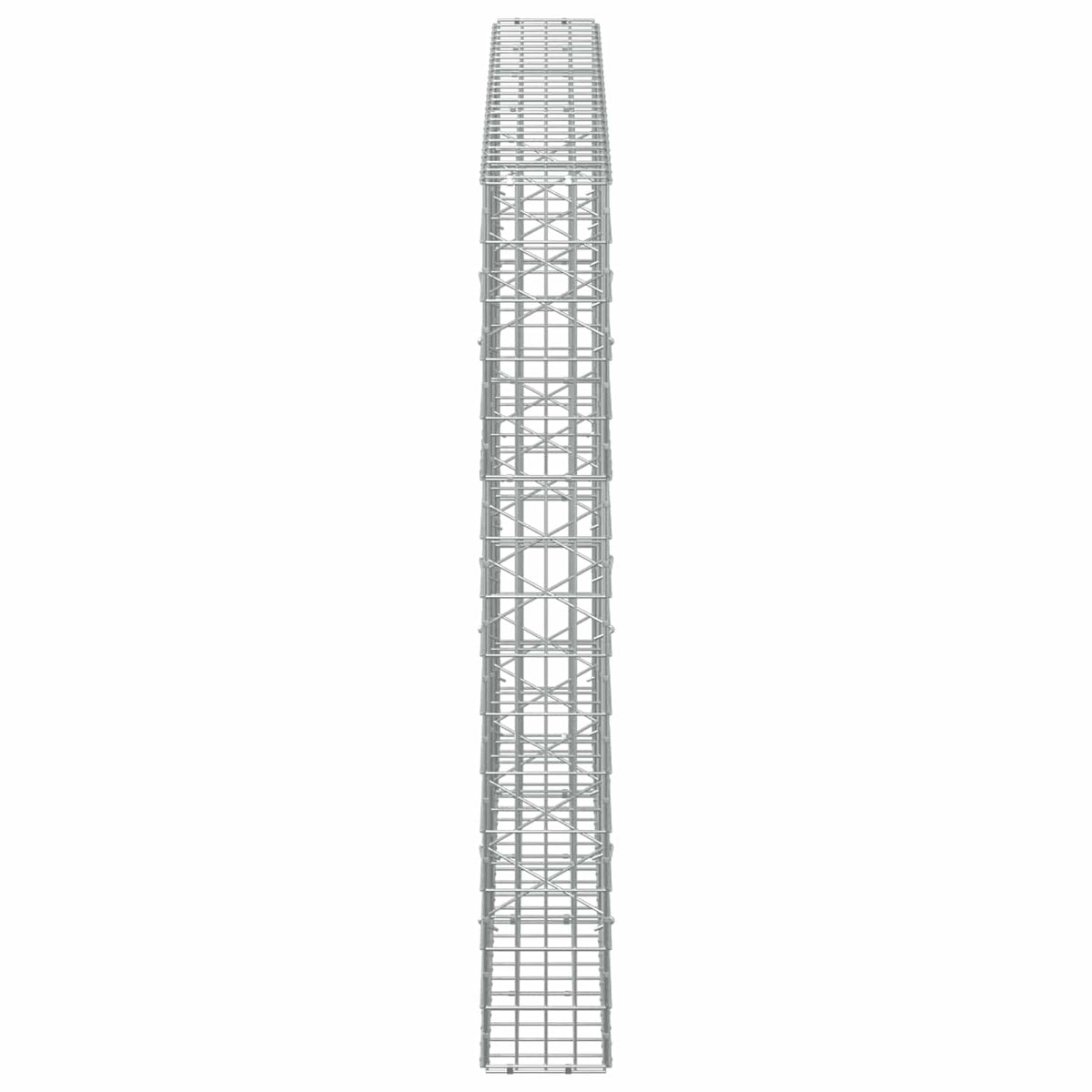vidaXL Gabion with 5 mm Wire and 5x10 cm Mesh 250x20x150 cm 4
