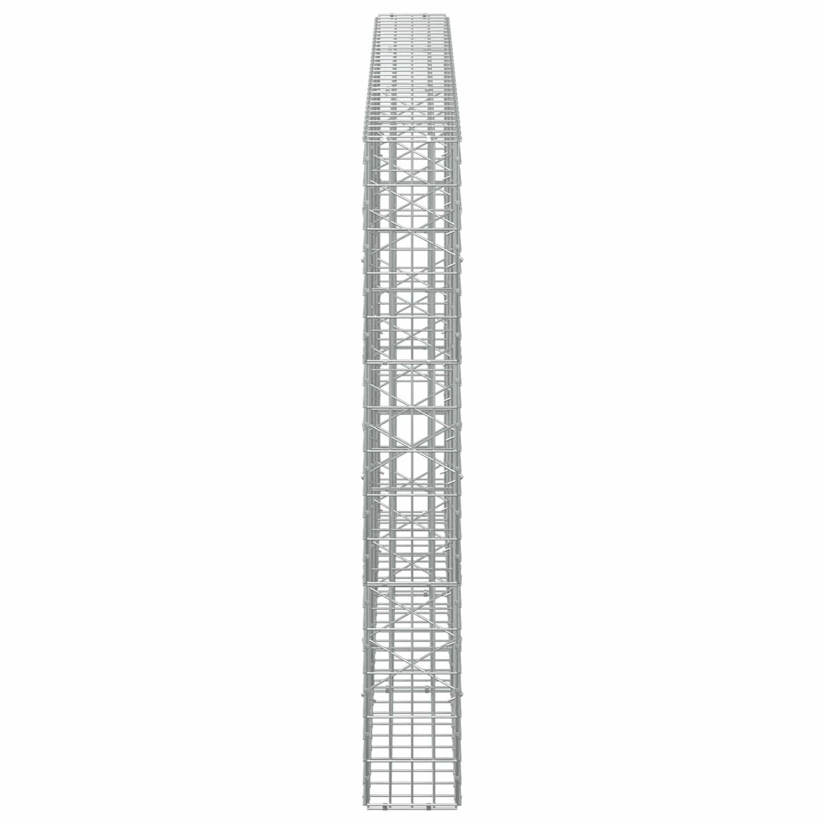 vidaXL Gabion with 5 mm Wire and 5x10 cm Mesh 300x20x150 cm 4