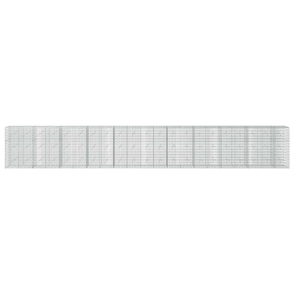 Gabion with 5 mm Wire and 5x10 cm Mesh 1050x20x150 cm 1050 cm