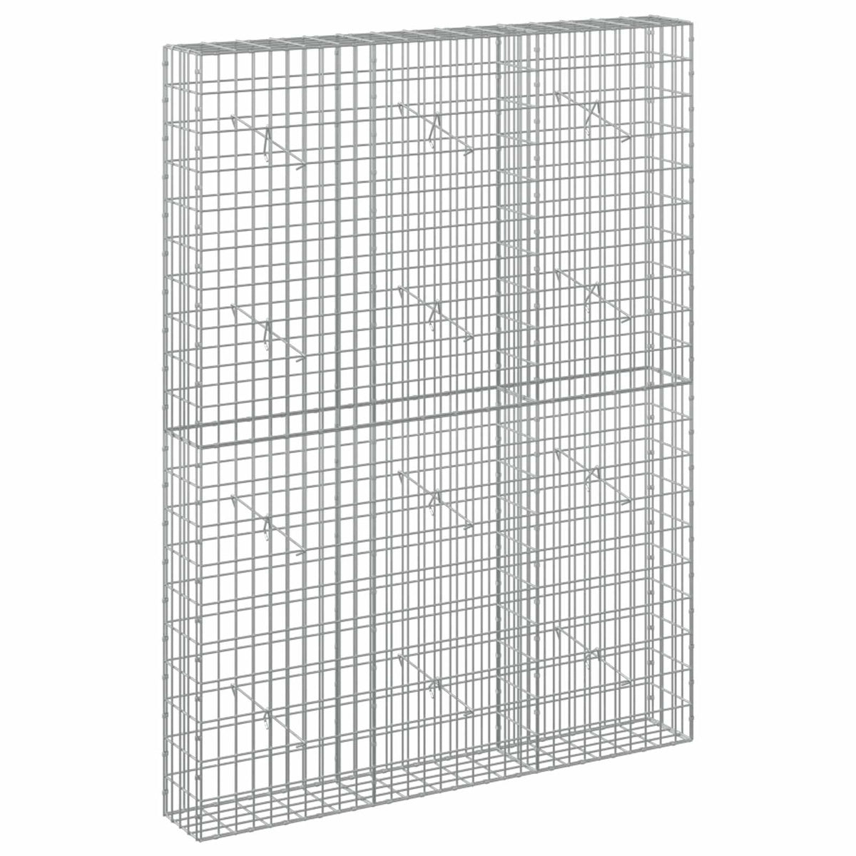 Gabion with 5 mm Wire and 5x10 cm Mesh 50x20x200 cm Height 200 cm Thickness 20 cm 50–1000 cm 150 cm