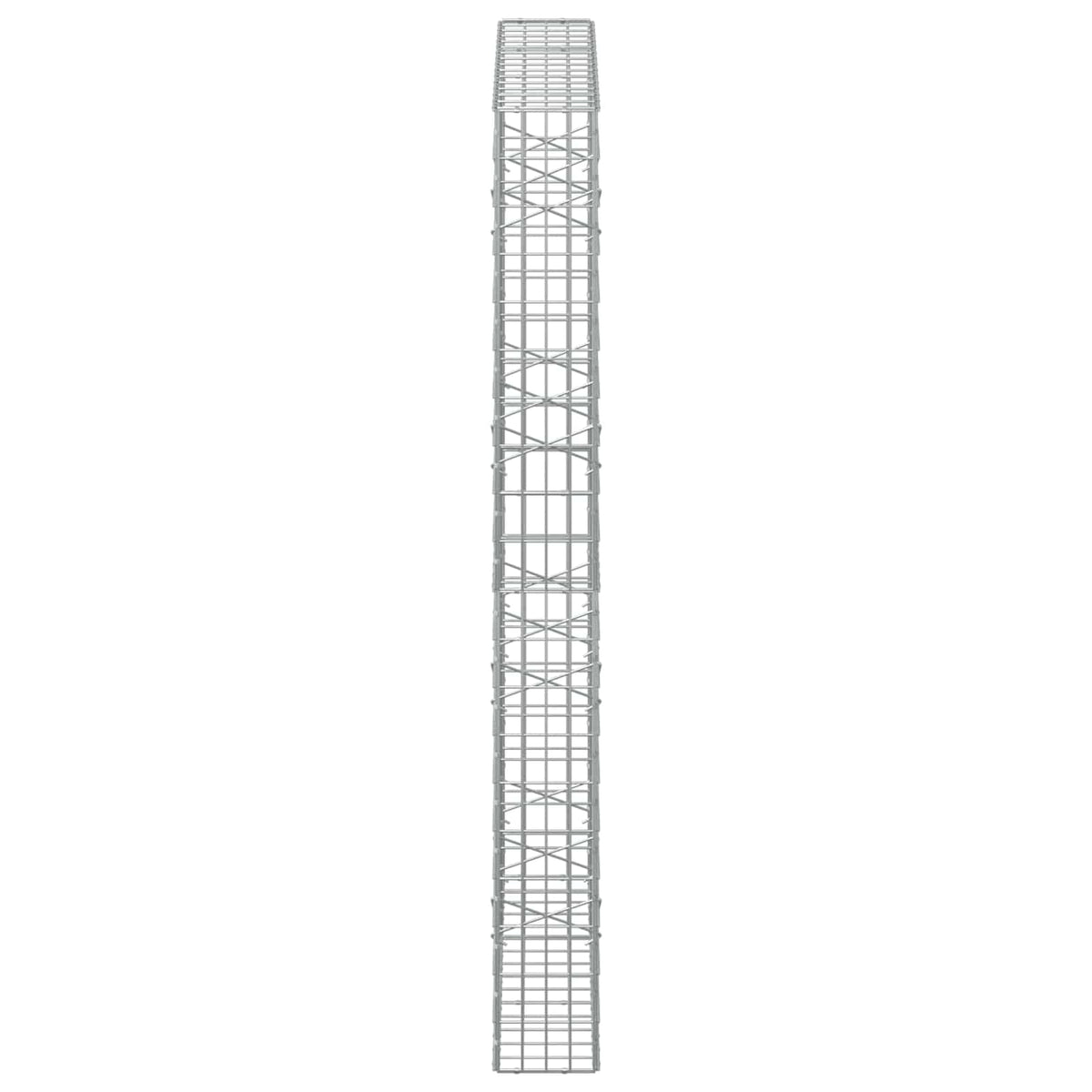 vidaXL Gabion with 5 mm Wire and 5x10 cm Mesh 150x20x200 cm 4