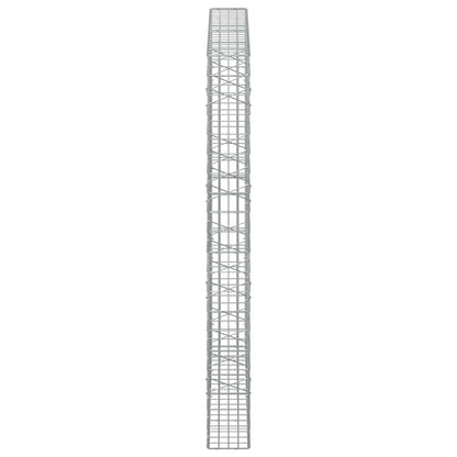 vidaXL Gabion with 5 mm Wire and 5x10 cm Mesh 200x20x200 cm 4