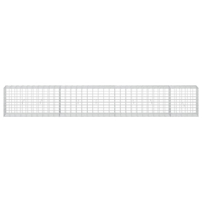 vidaXL Gabion with 5 mm Wire and 5x10 cm Mesh 350x30x50 cm 3