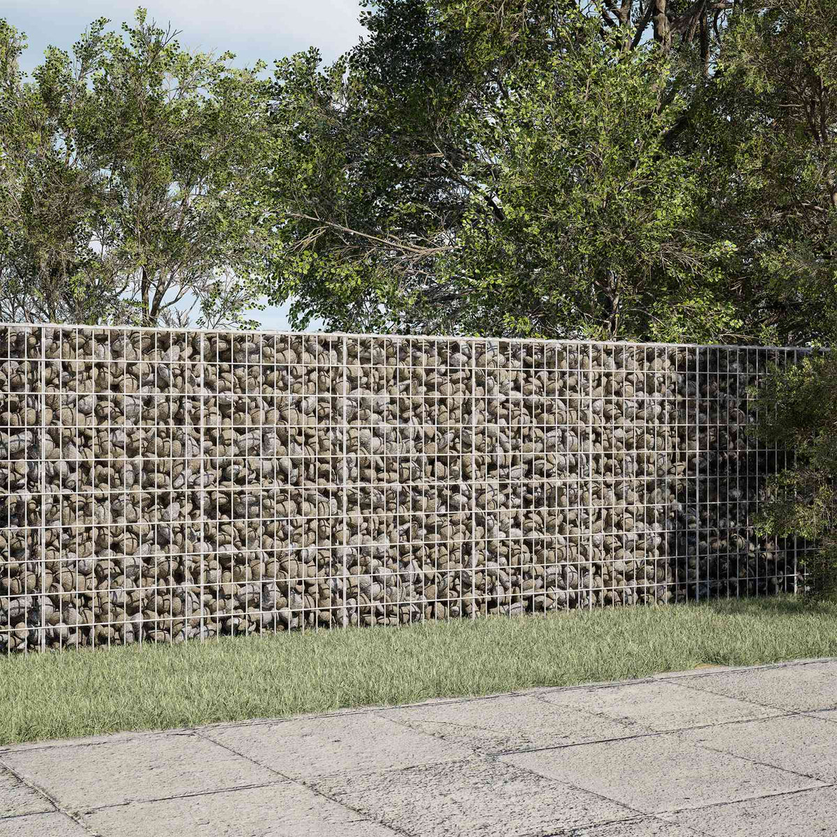 vidaXL Gabion with 5 mm Wire and 5x10 cm Mesh 250x30x100 cm 1