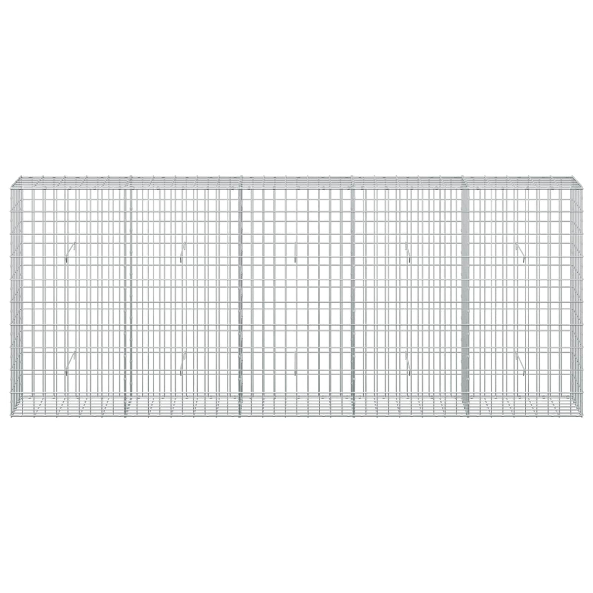 vidaXL Gabion with 5 mm Wire and 5x10 cm Mesh 250x30x100 cm 3