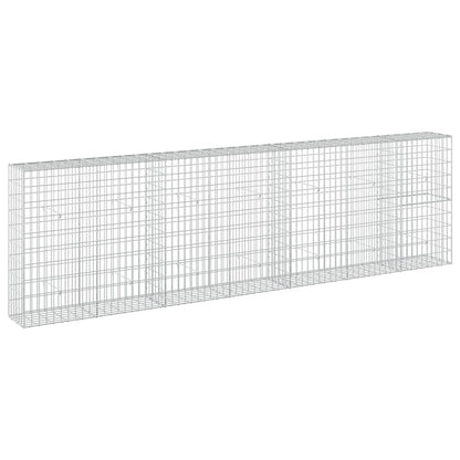 vidaXL Gabion with 5 mm Wire and 5x10 cm Mesh 350x30x100 cm 2