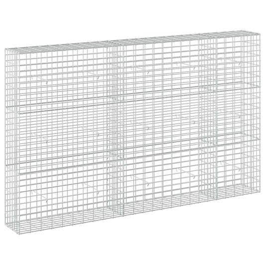 vidaXL Gabion with 5 mm Wire and 5x10 cm Mesh 250x30x150 cm 2