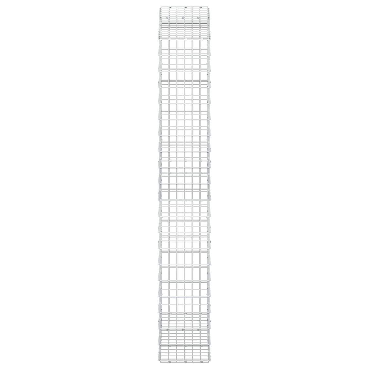 vidaXL Gabion with 5 mm Wire and 5x10 cm Mesh 150x30x200 cm 4