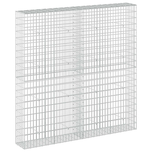 vidaXL Gabion with 5 mm Wire and 5x10 cm Mesh 200x30x200 cm 2