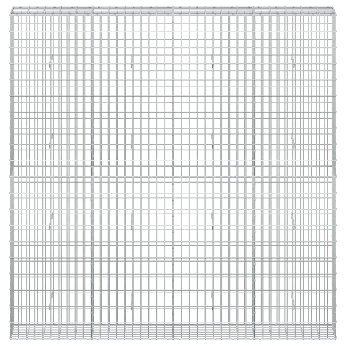 vidaXL Gabion with 5 mm Wire and 5x10 cm Mesh 200x30x200 cm 3