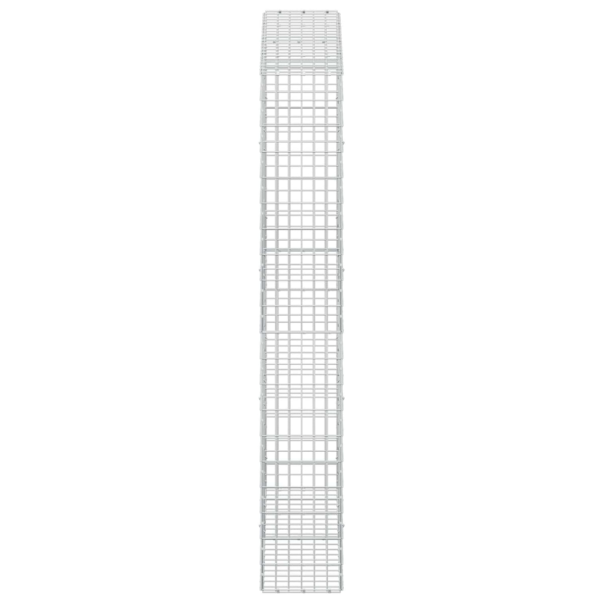 vidaXL Gabion with 5 mm Wire and 5x10 cm Mesh 200x30x200 cm 4