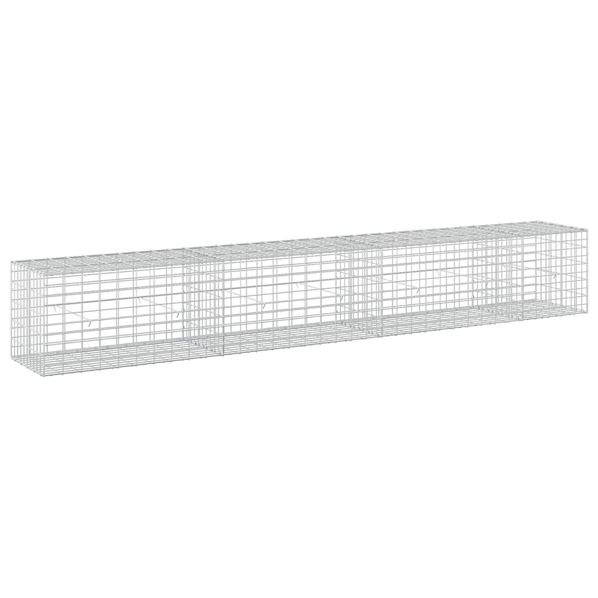 vidaXL Gabion with 5 mm Wire and 5x10 cm Mesh 350x50x50 cm 2