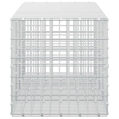 vidaXL Gabion with 5 mm Wire and 5x10 cm Mesh 350x50x50 cm 4