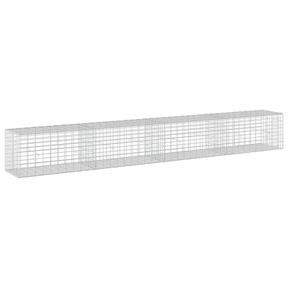 vidaXL Gabion with 5 mm Wire and 5x10 cm Mesh 400x50x50 cm 2