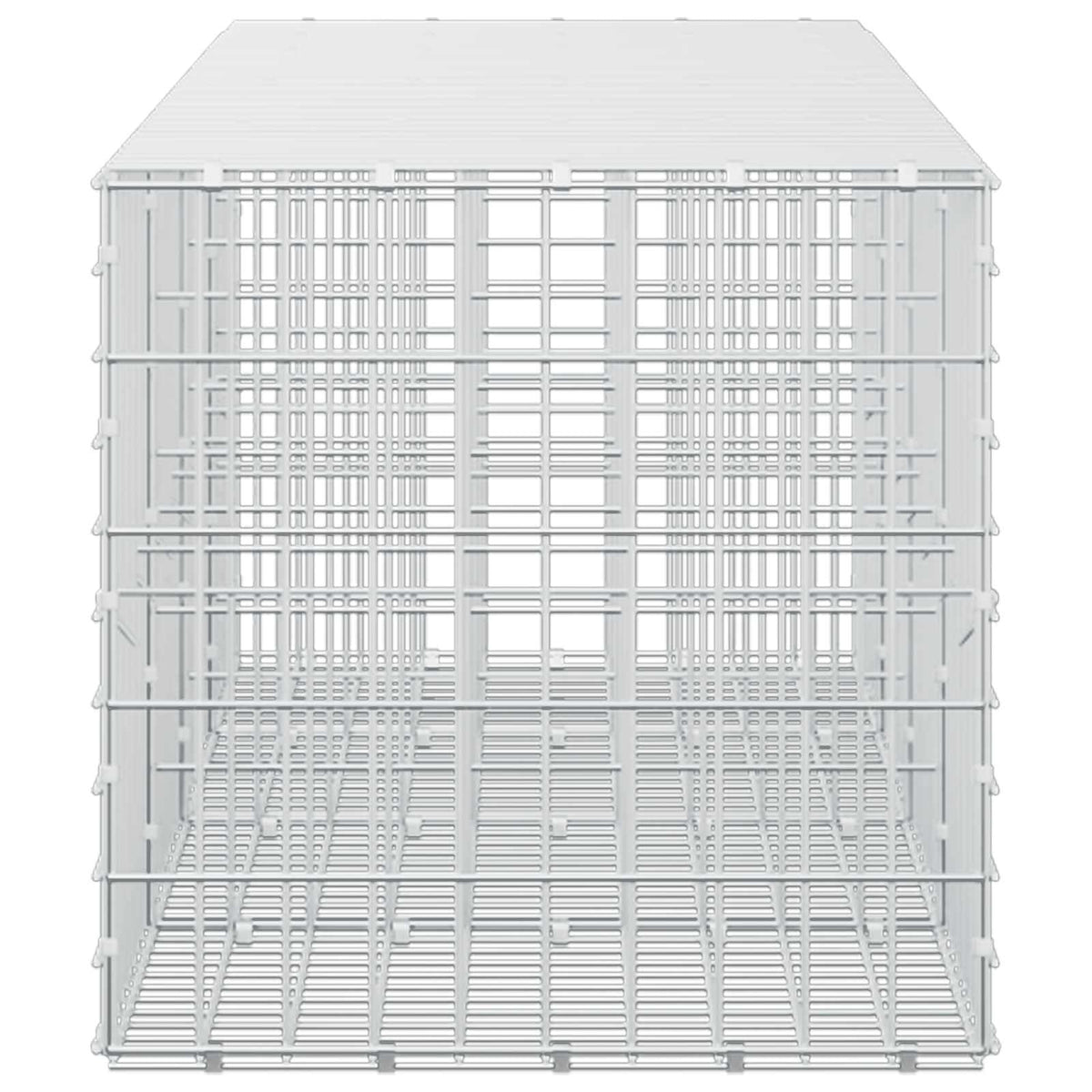 vidaXL Gabion with 5 mm Wire and 5x10 cm Mesh 400x50x50 cm 4
