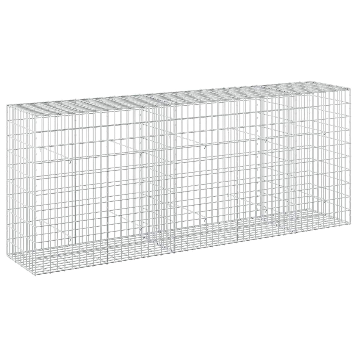 vidaXL Gabion with 5 mm Wire and 5x10 cm Mesh 250x50x100 cm 2