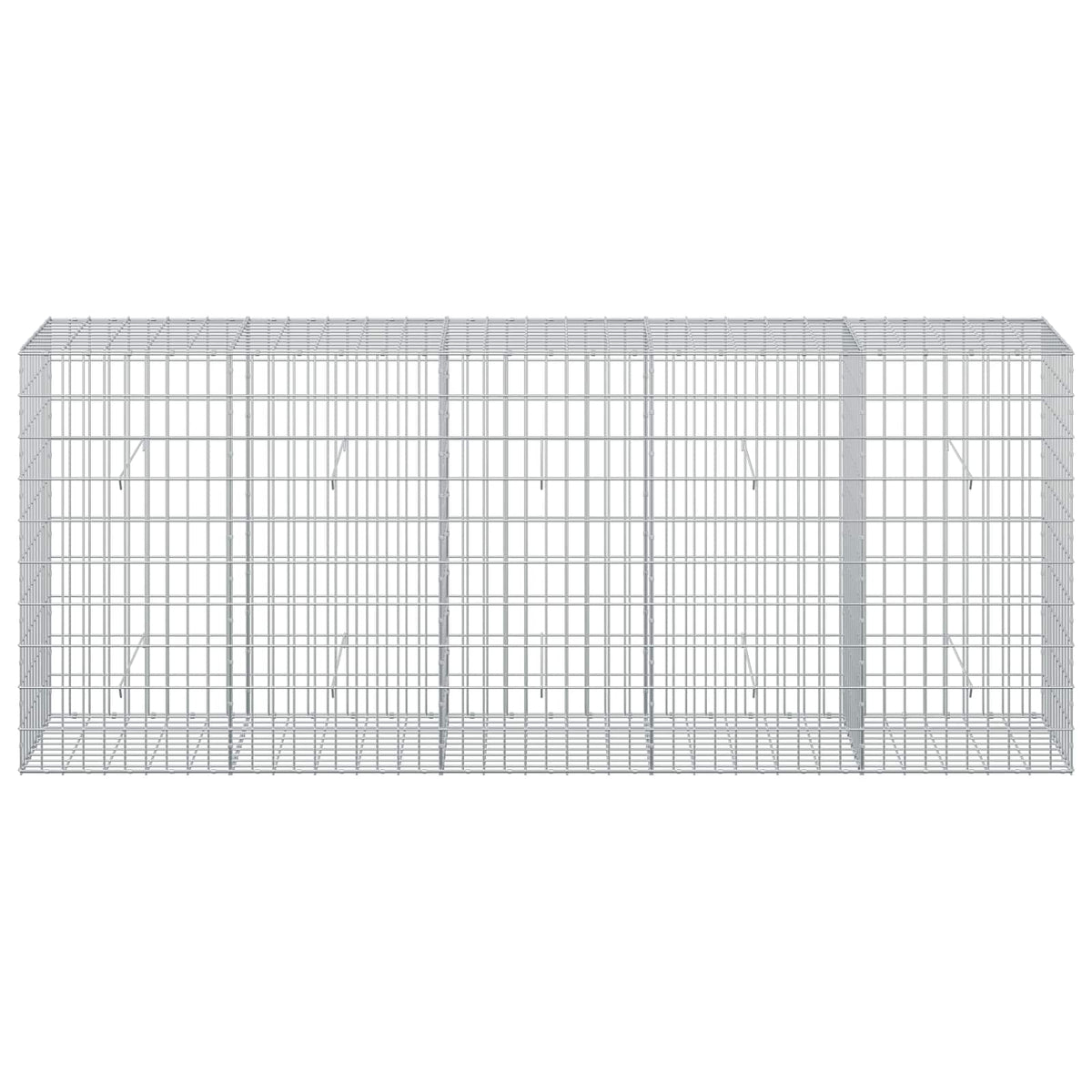 vidaXL Gabion with 5 mm Wire and 5x10 cm Mesh 250x50x100 cm 3