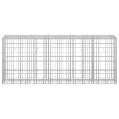 vidaXL Gabion with 5 mm Wire and 5x10 cm Mesh 250x50x100 cm 3