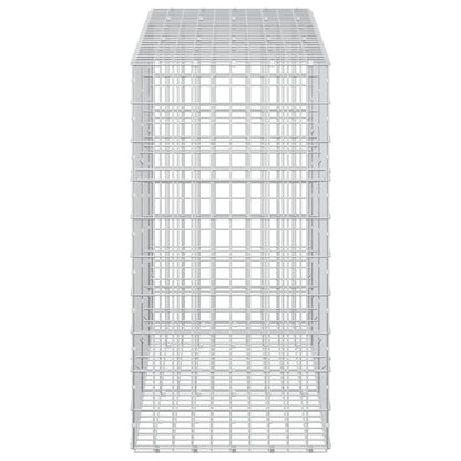 vidaXL Gabion with 5 mm Wire and 5x10 cm Mesh 250x50x100 cm 4