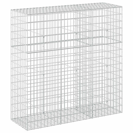 vidaXL Gabion with 5 mm Wire and 5x10 cm Mesh 150x50x150 cm 2