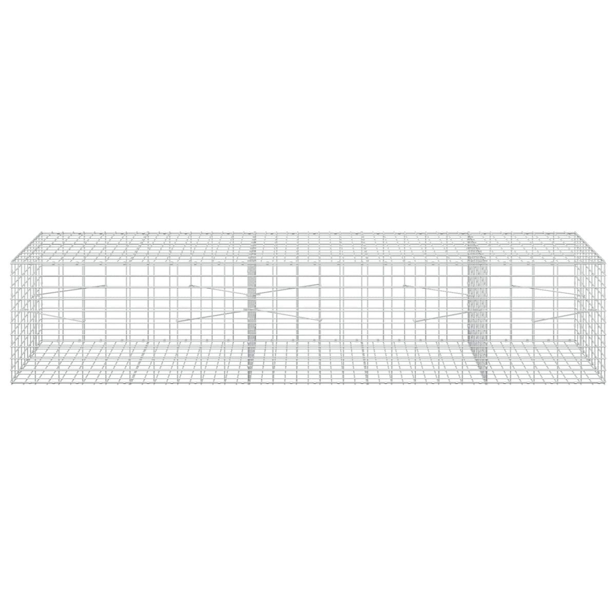 vidaXL Gabion with 5 mm Wire and 5x10 cm Mesh 250x100x50 cm 3