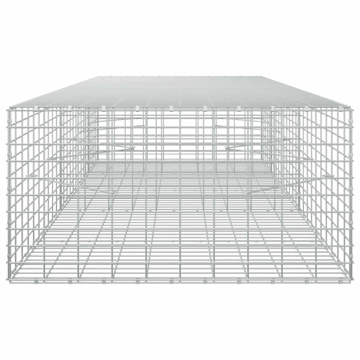 vidaXL Gabion with 5 mm Wire and 5x10 cm Mesh 250x100x50 cm 4