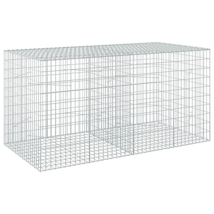 vidaXL Gabion with 5 mm Wire and 5x10 cm Mesh 200x100x100 cm 2