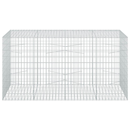 vidaXL Gabion with 5 mm Wire and 5x10 cm Mesh 200x100x100 cm 3