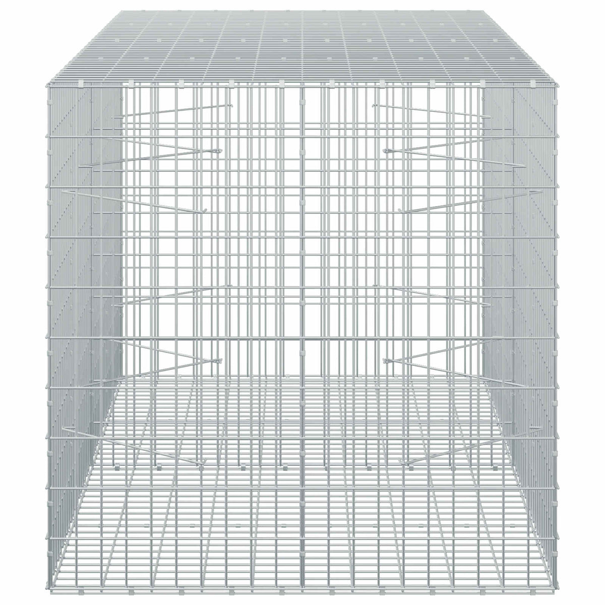 vidaXL Gabion with 5 mm Wire and 5x10 cm Mesh 200x100x100 cm 4